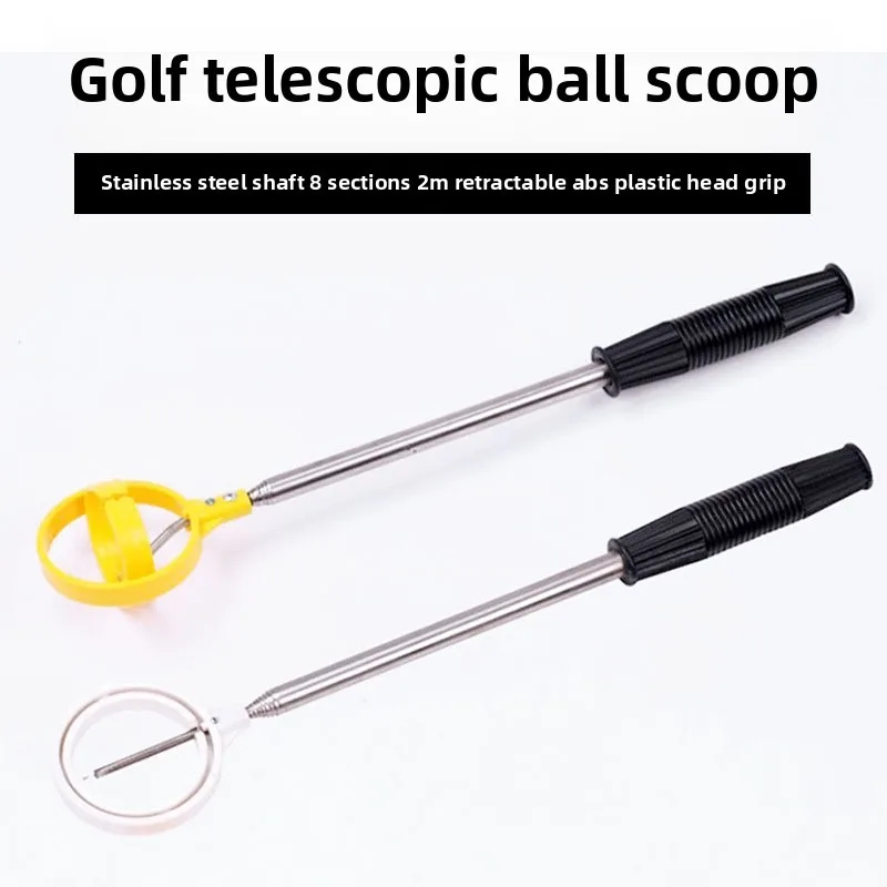 

Golf Pickup Stainless Steel Fishing Club Golf Supplies 8 Sections Pickup Double Reed Head Pickup Accessories