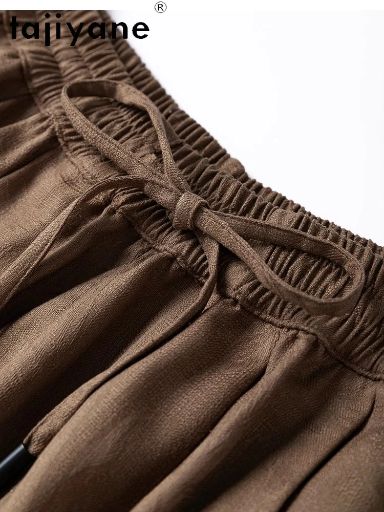 TAJIYANE 100 % natürliche Maulbeerseide-Shorts für Damen, Sommer, Baggy-Shorts, modisch, lässig, kurze Hosen, Damenbekleidung, 2025 Шорты Ж자