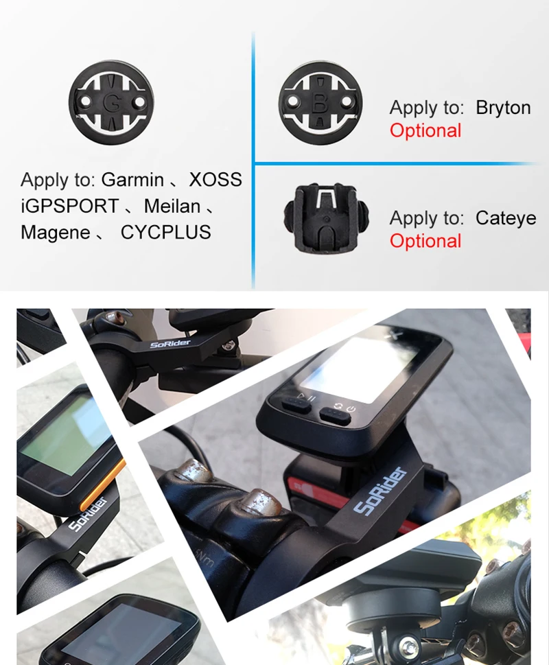 BiKe Computer-Halterung, Tacho-Lenker für Edge 540 530 830, IGPSPORT XOSS G Magene CYCPLUS GPS-Kilometerzähler – Detail 7
