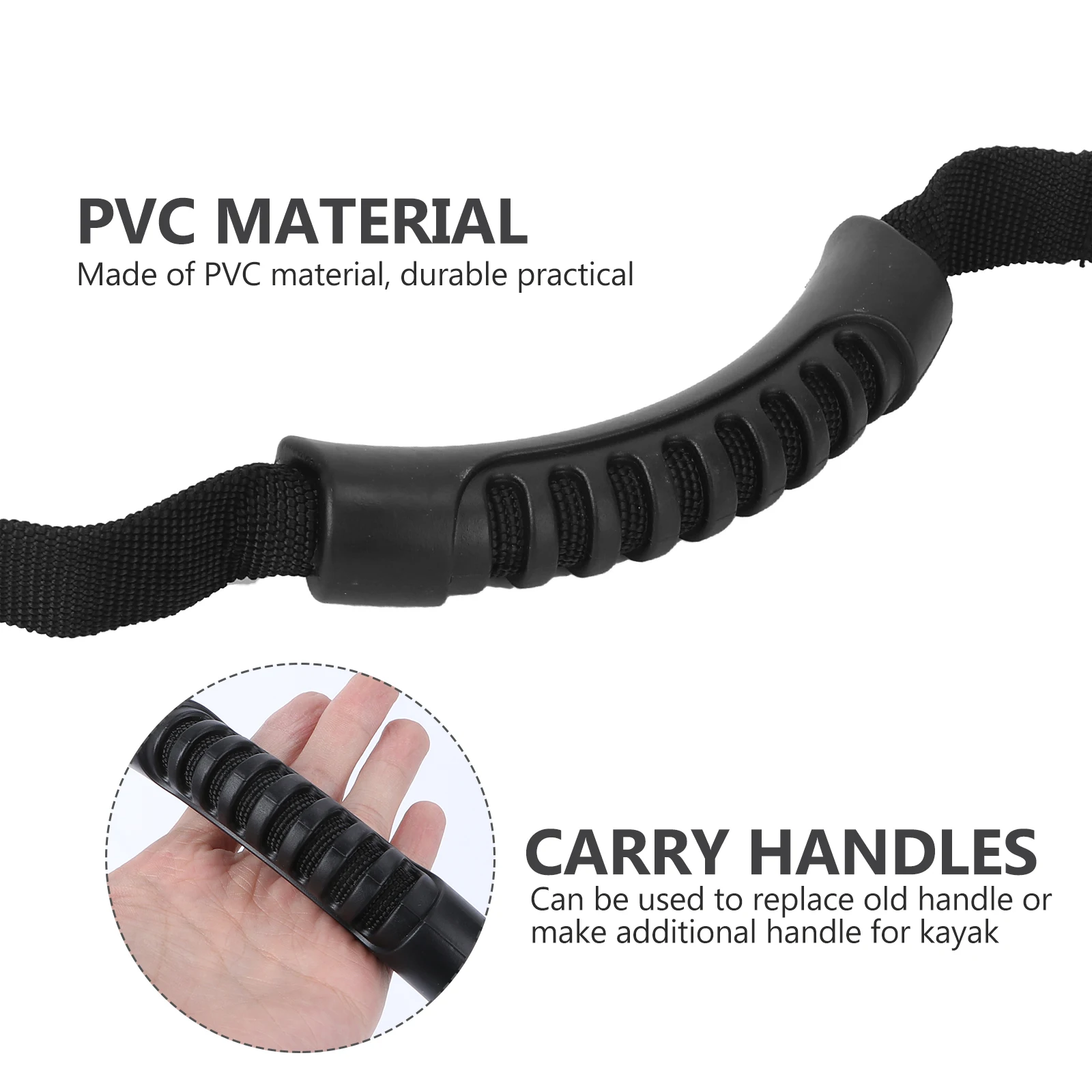 

6 Pcs Plastic Handle Luggage Kayak Carry Canoe Accessory Handles Boat Lightweight