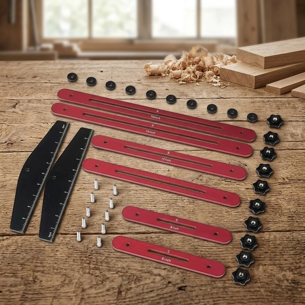 Portable Stair Ruler Template Tool Foldable Aluminum Stair For Tread Gauge: Precision Measuring Tool For Carpentry!