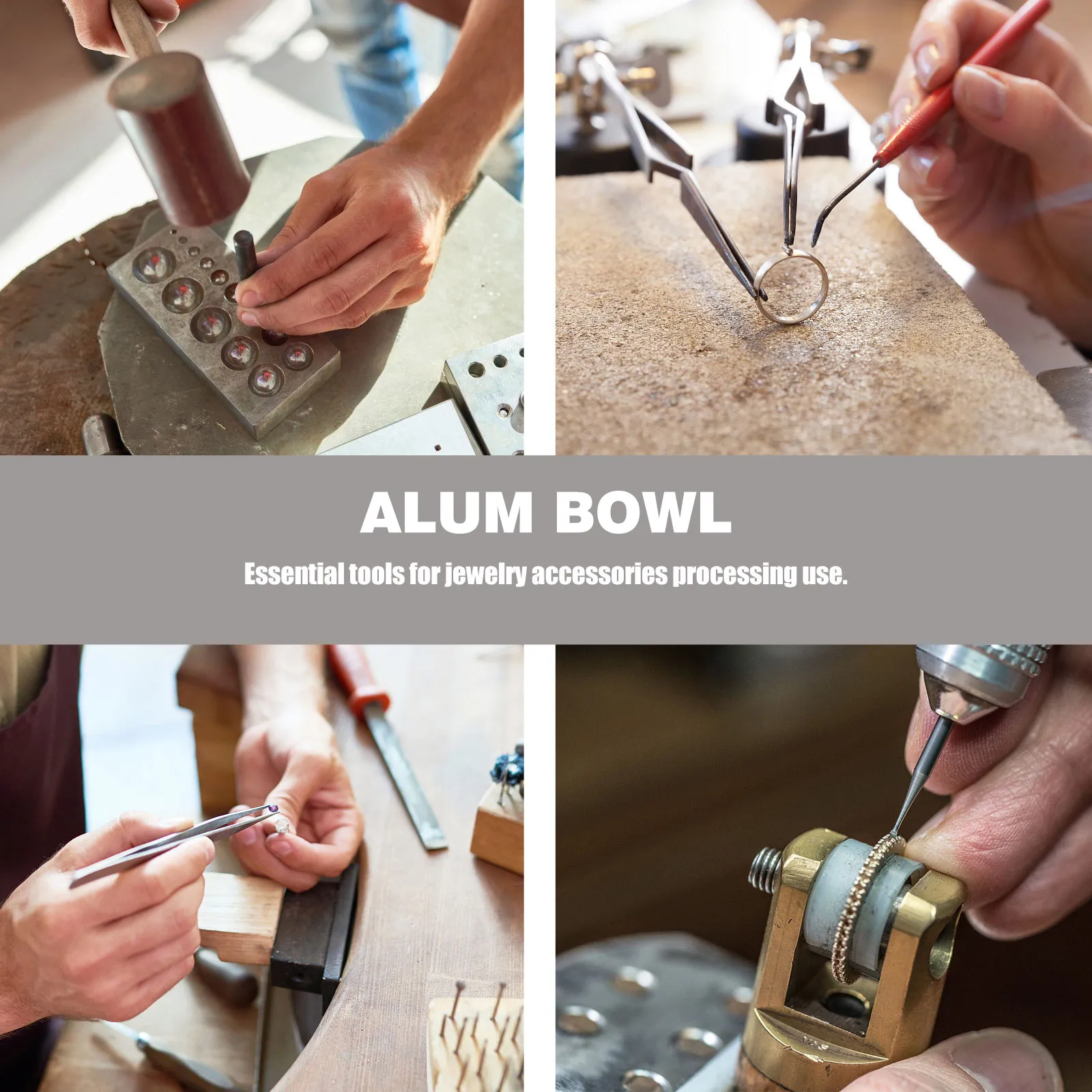 

3Pcs Alum Bowl Jewelry Melting Casting Tool Professional Jewelry Making Supplies Melting Silver Gold Casting Bowl