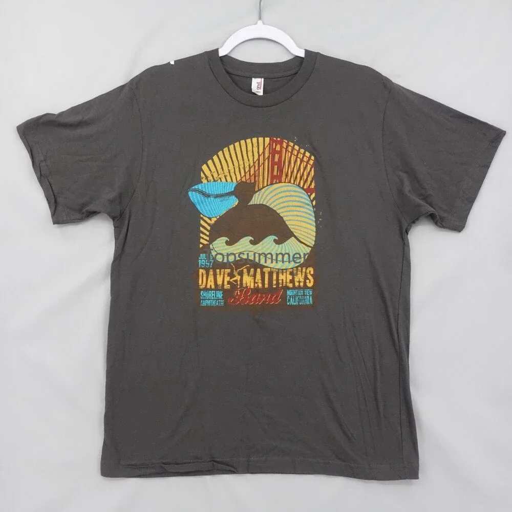 Dave Matthews Band 1997 Shoreline Ampitheatre Mountain View Ca Gray Medium Shirt