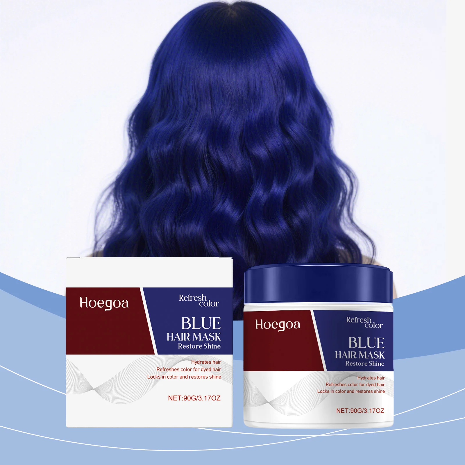 Color Boosting Conditioner Neutralisiert Messinggelbe Töne, verblasst nach Bleichmittel, Haarfärbemittel, Farbablagerung, Haarmaske für Rotbraun