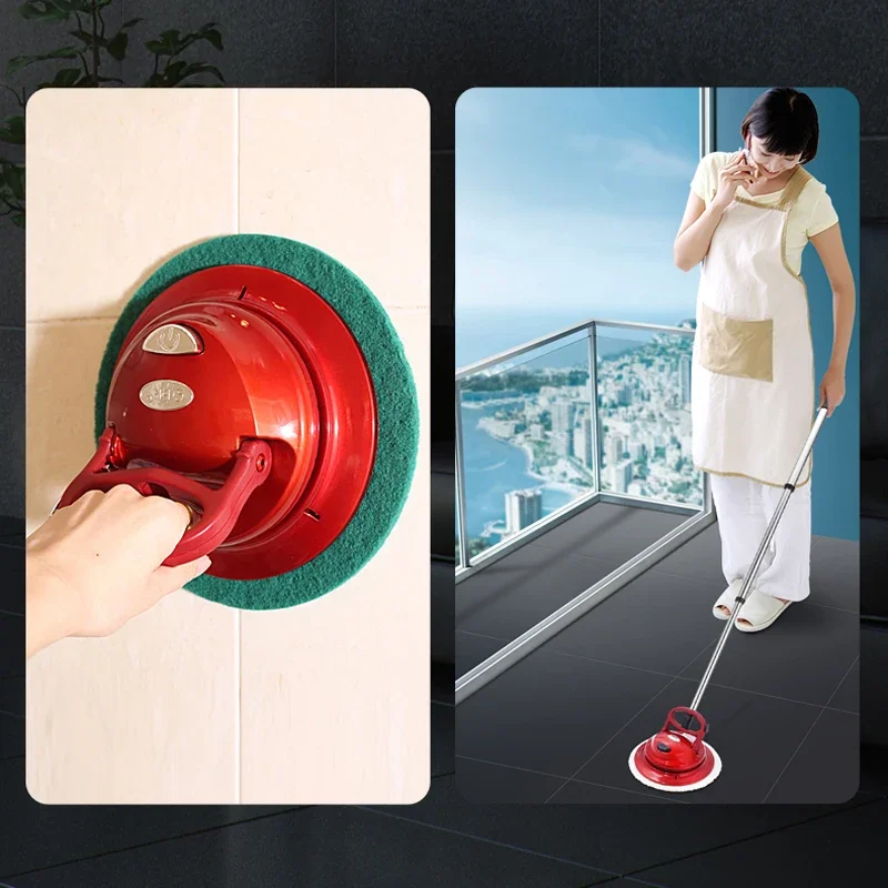 #Automatic Cleaning Machine Household Wireless Mop Electric Cleaning Machine Wipes Floor Tiles Glass Roof Waxing Artifact