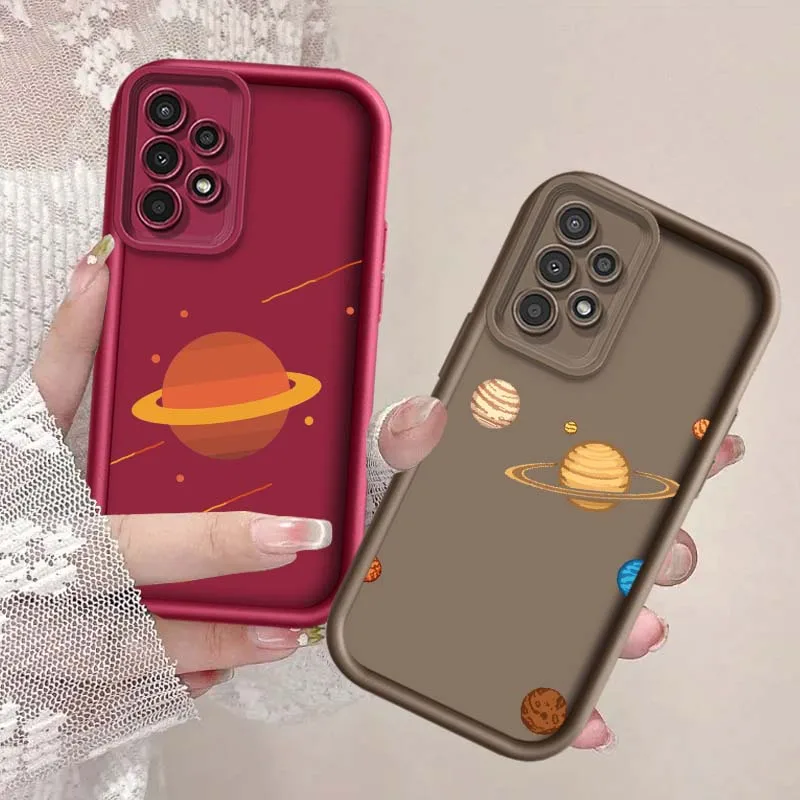 Fashion Cartoon Art For Samsung Galaxy A56 A16 A55 A35 A25 A73 A71 5G 5G 4G Eye Ladder Phone Case Cover