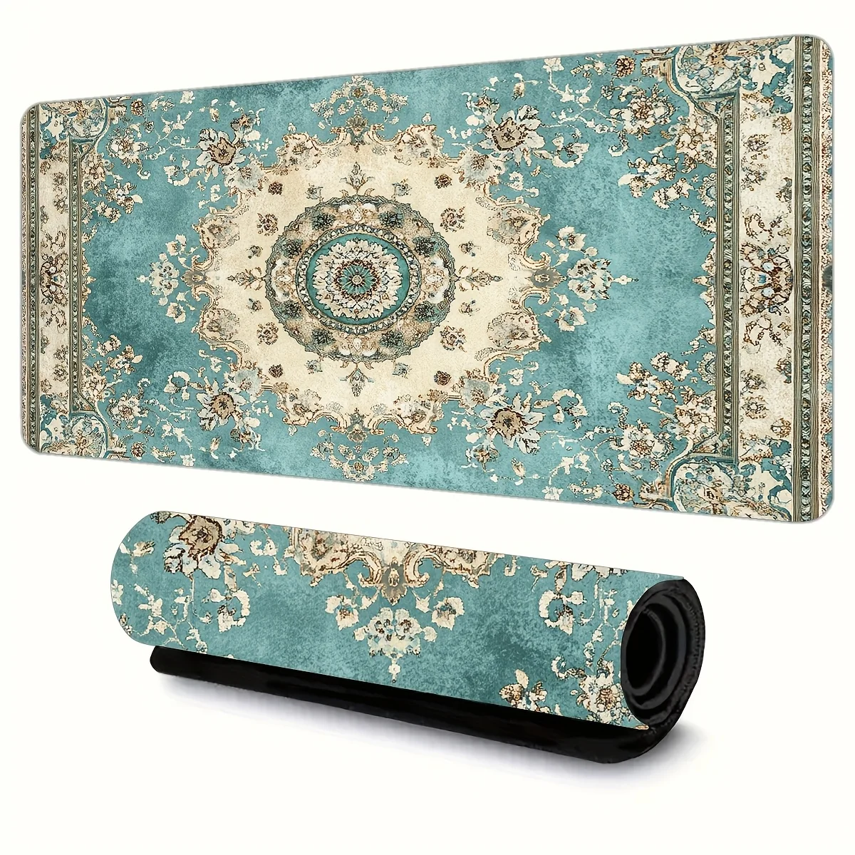 

Durable anti-slip gaming mouse pad, retro carpet texture, washable, suitable for PC players and office use, high quality