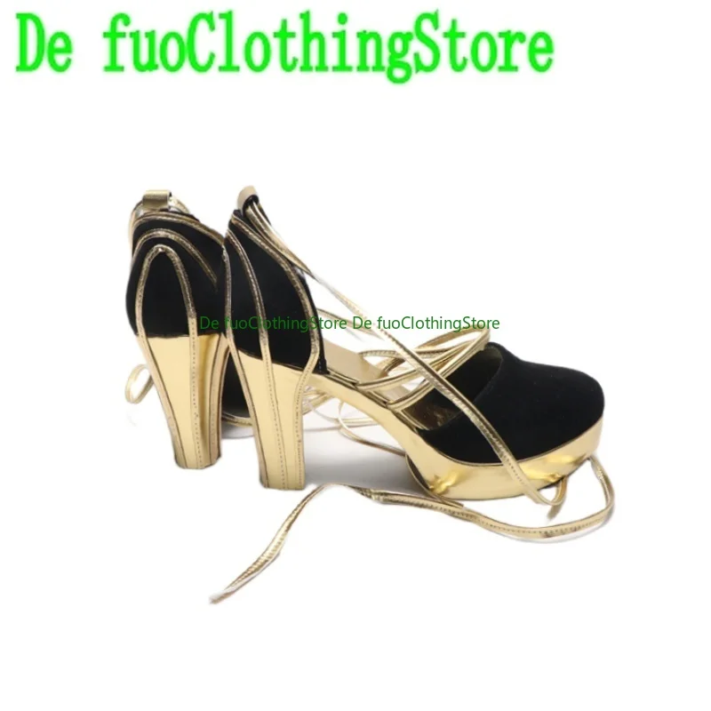 

De FuoClothing Tomorrow's Ark Sound Perception Rhythm Amiya COS Shoes Высокие каблуки Размер Выставочная обувь Обувь для косплея на Хэллоуин