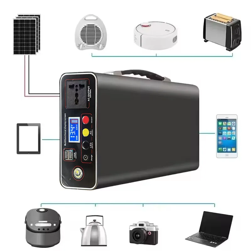 محطة طاقة محمولة، 90000 مللي أمبير، 220 فولت، 300 وات، حزمة طاقة LiFePO4، مولد Aste، محطة طاقة لمعدات التخييم الخارجية، التدفئة #3