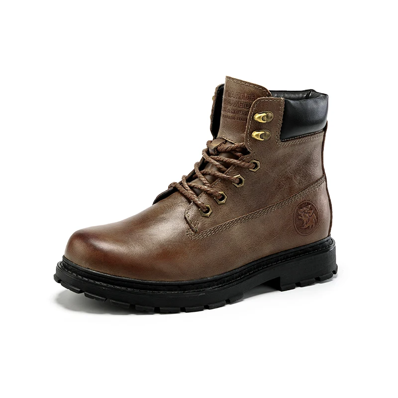 Four season single shoe men's outdoor casual fashion high top boots workwear boots