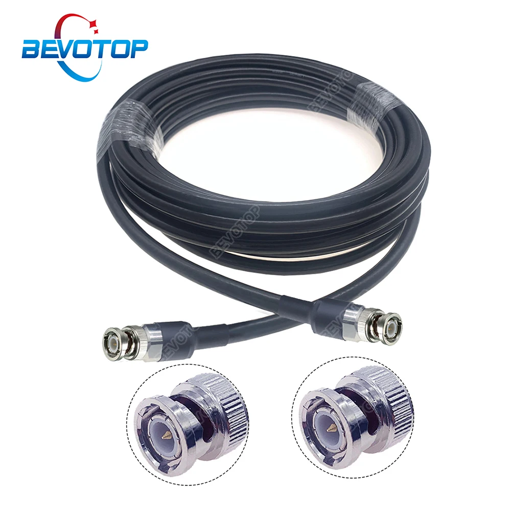 BNC Male to BNC Male Plug LMR400 Cable 50 ohm 50-7 RF Coaxial Extension Jumper Pigtail Adapter BEVOTOP RF Connector Cables