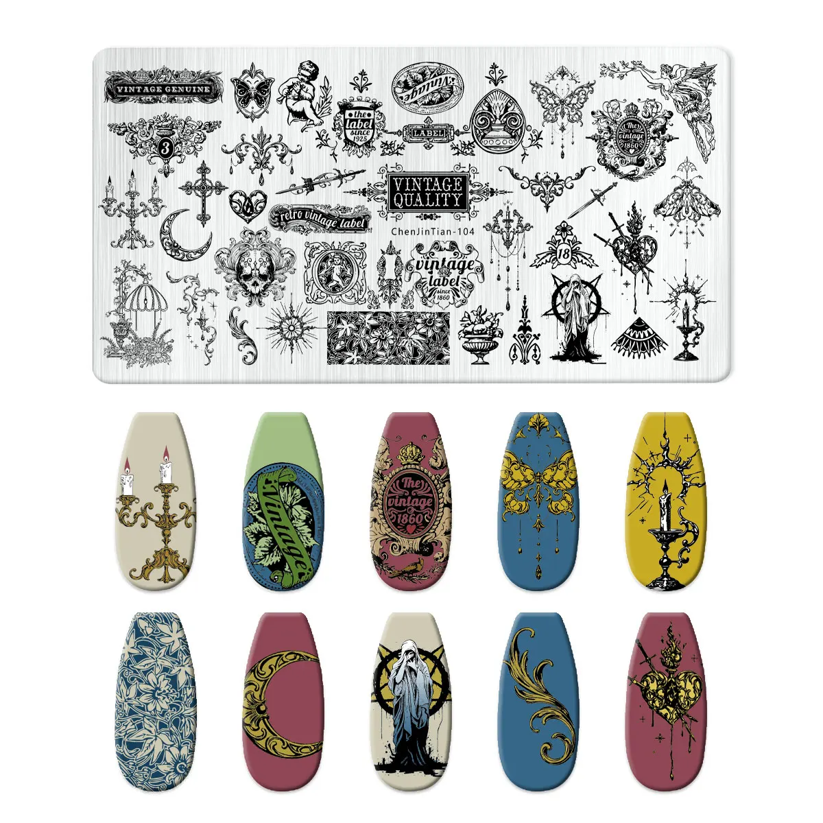 Pêssego coração arte do prego placa de carimbo escultura anjo flor imagem modelo dia das bruxas dia dos namorados arte do prego manicure ferramenta