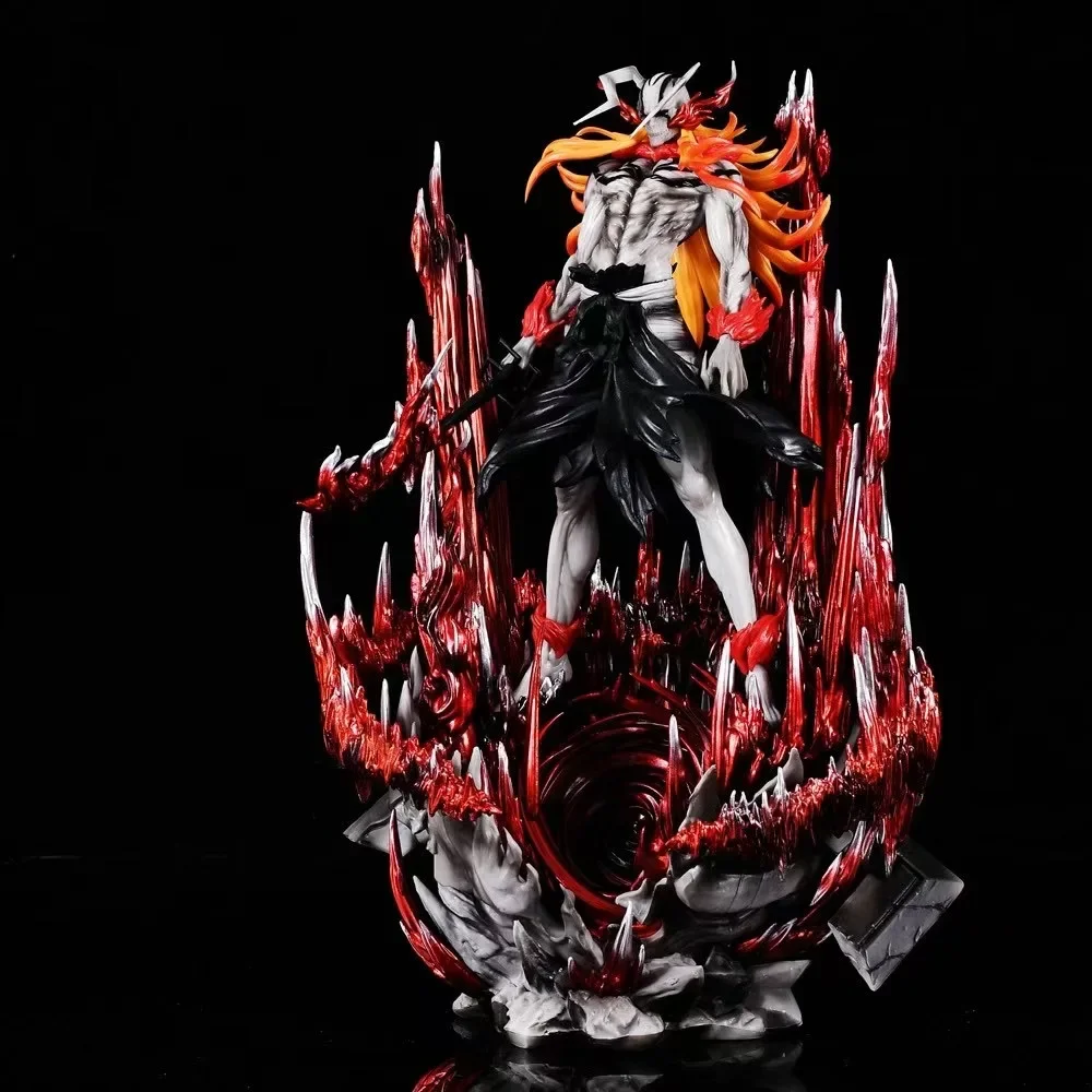 33cm Bleach Anime Figures Kurosaki Ichigo Hollow Ulquiorra Cifer Figure Gk Statue Pvc Figurine Collection Models Decoration Toys