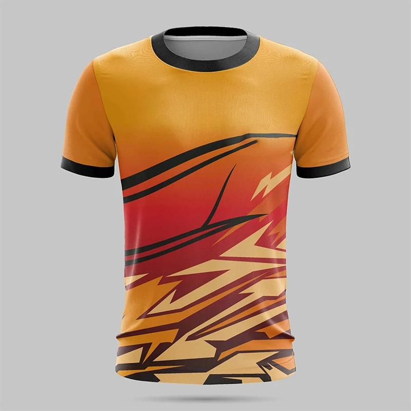 New 3D Printing Hot Sale Tshirts Jersey Outdoor Running Sports Breathable Quick-Drying Fitness Clothes Casual Adult T-Shirt Tees