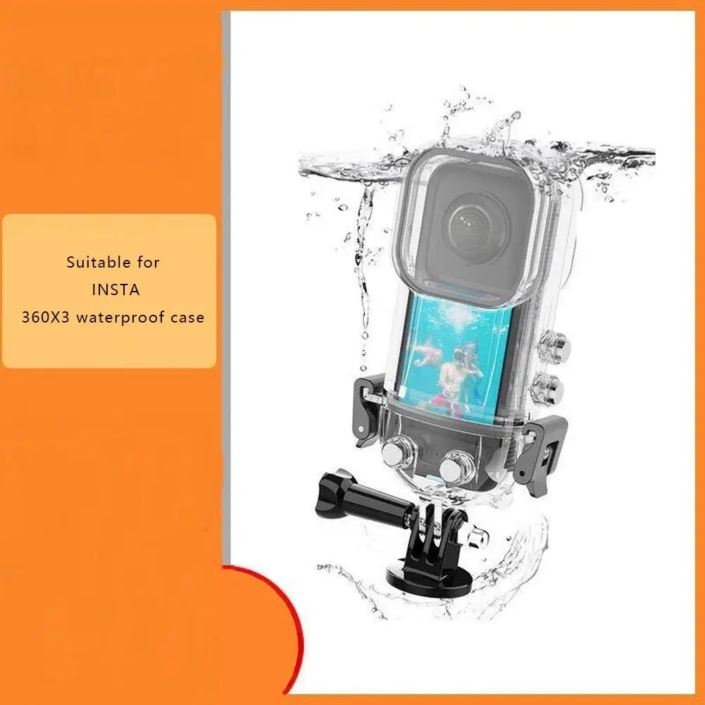 Protective Case Transparent Amera Waterproof And Anti-drop Accessories Plastic For INSTA360 X3 Protect Case L6W5