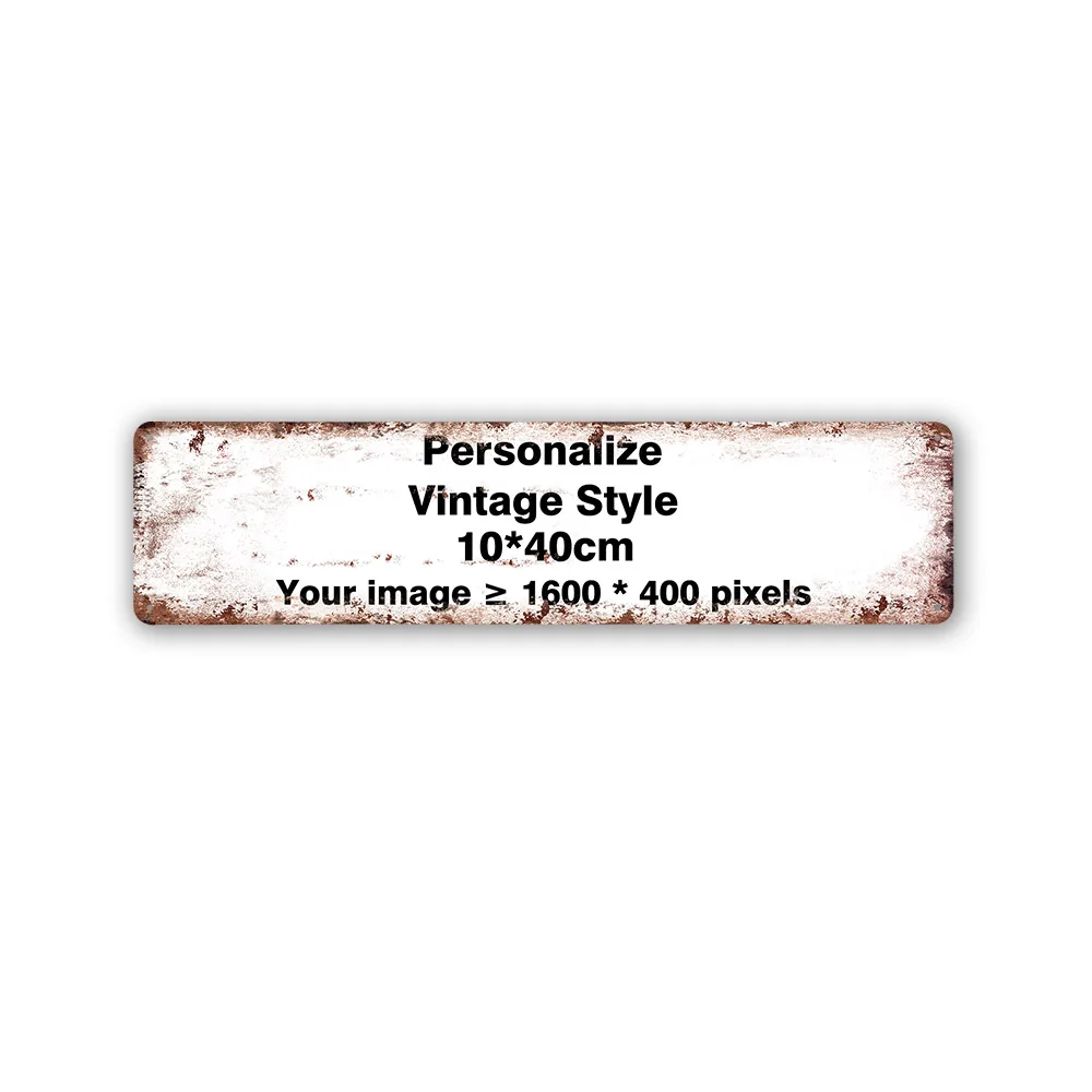 Aangepaste metalen blikken bord Vintage Wall Art Poster Personaliseer kamerdecoratie, Dropshipping groothandel gepersonaliseerd cadeau gratis ontwerp