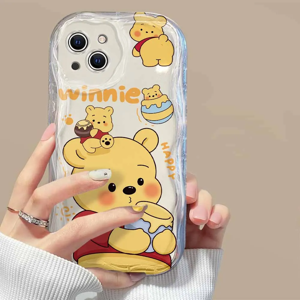 Disney winnie-iPhone用ソフトシリコンケース15, 14, 13, 12, 11 pro max,mini,x,xr,xs,max,8,7 6s plus