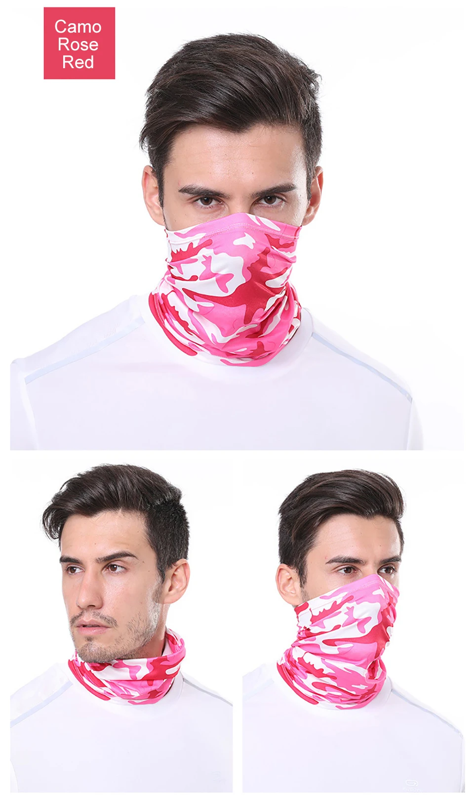 GTUBIKE Eisseiden-Bandana, atmungsaktiver UV-Schutz, Wandern, Gesichtsmaske, Outdoor-Sport, Sonnenschutz, Angeln, Gesichtsbedeckung, Schal – Detail 14