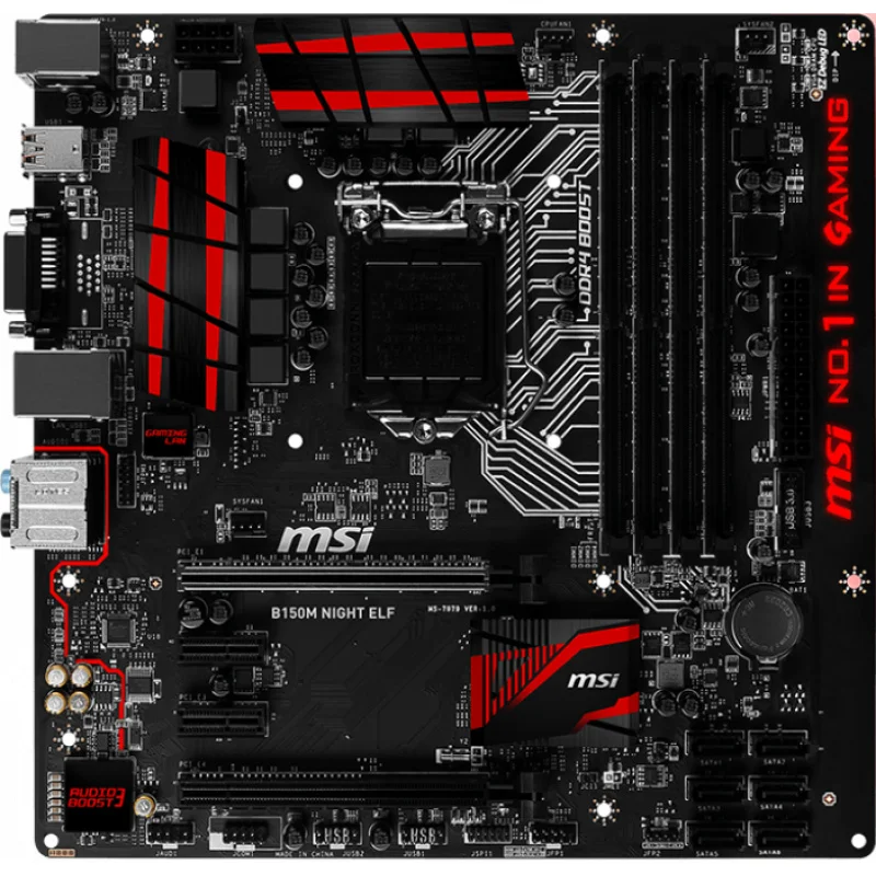 

FOR MSI B150M NIGHT ELF Motherboard Supports 6100 6500 7500 DDR4 64GB 1151PIN