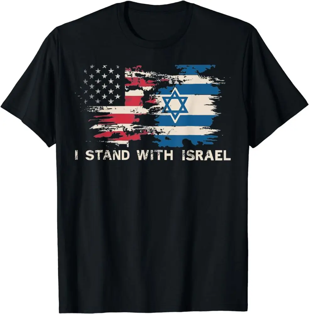 I Stand With  Patriotic T shirt USA and  Flag T-Shirt  High Quality 100%Cotton Short Sleeve