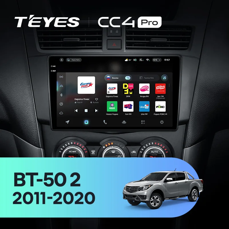 TEYES CC4 PRO For Mazda BT-50 BT50 2 2011 - 2020 CarPlay Radio Multimedia Stereo Car play Android Auto 2DIN Autoradio