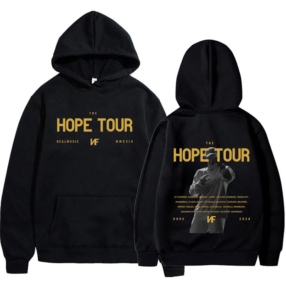 

Rapper Nf Hope Tour Concert Hoodies Men Women Fashion Hip Hop Long Sleeve Hooded Sweatshirts Casual Vintage Oversized Pullovers