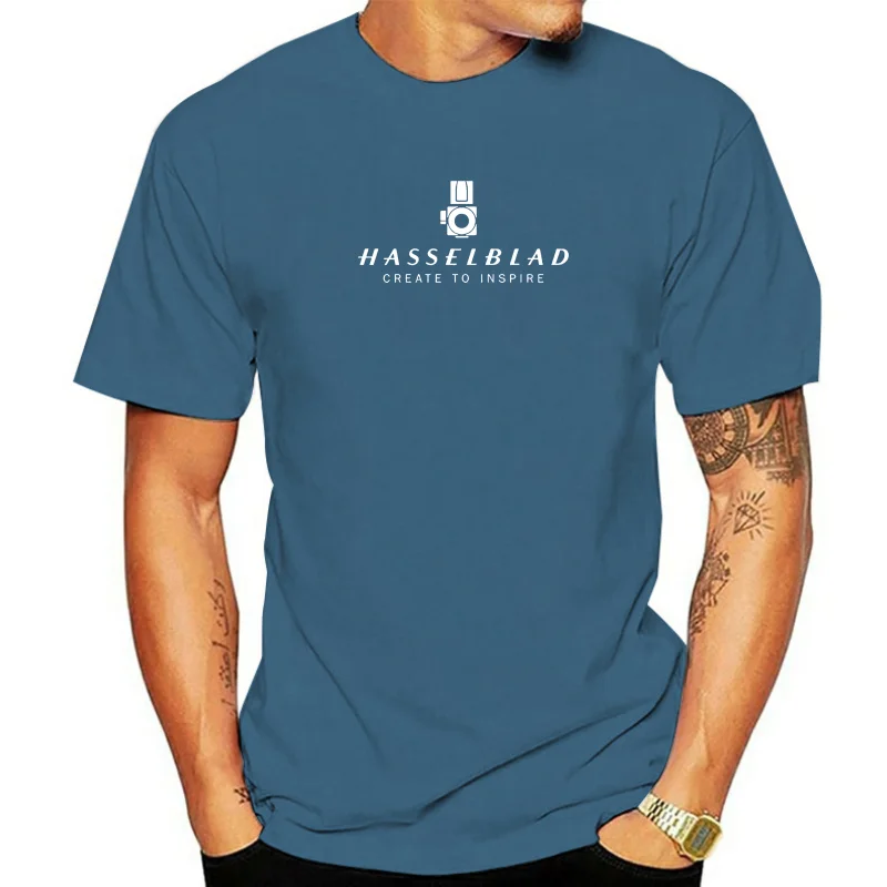 Hasselblad Logo Camera Photography Black T-Shirt Tee Size S to 3XL