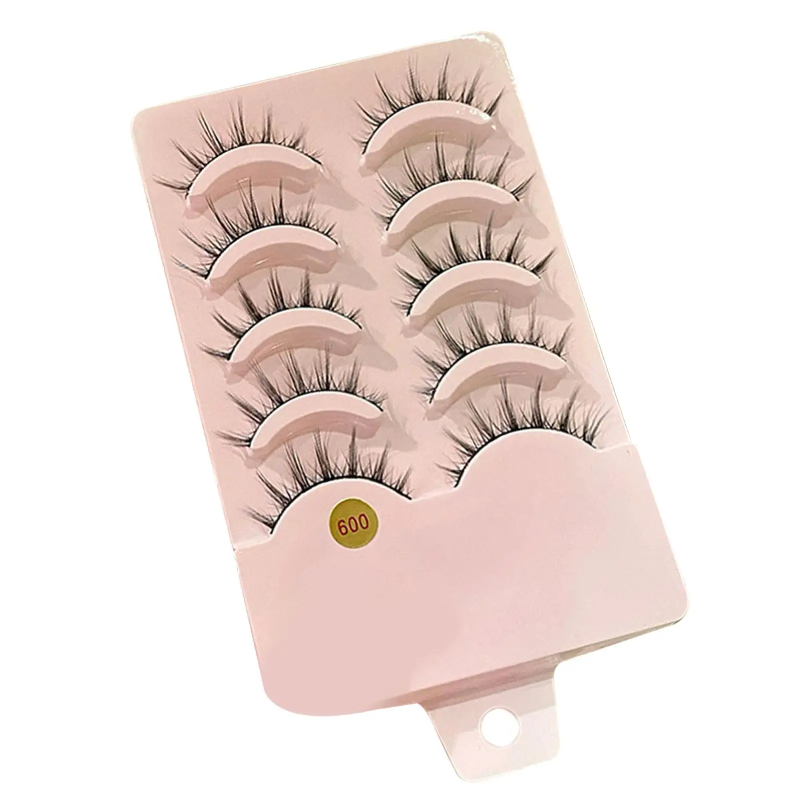 5 Pairs False Eyelashes 3.3cm Band Wispy Lashes for Party Make Up Office