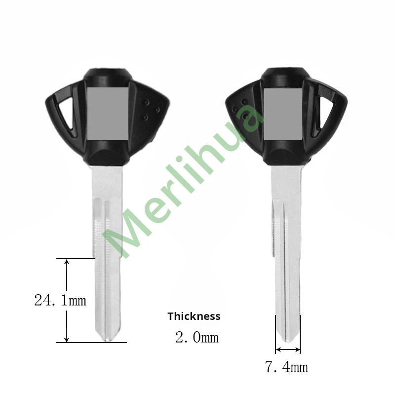 مفتاح الدراجة النارية، مناسب لـ: دراجة نارية سوزوكي مقاس R صغيرة BK K7 K8 GSXR600 مفتاح أداة الأقفال فارغ (يمكن تثبيت الرقائق)