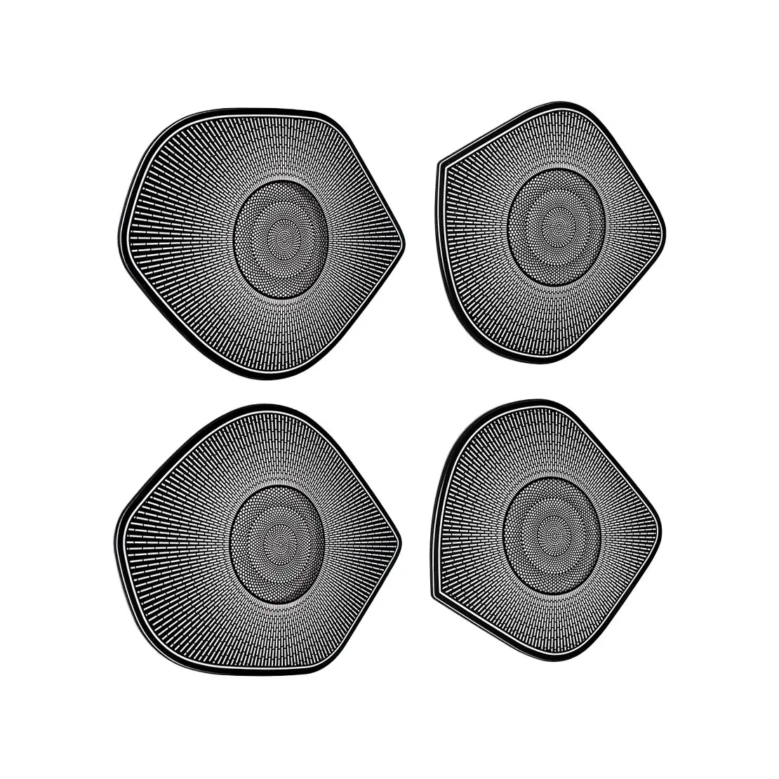 Black Door Audio Speaker Decoration Cover Trim Set Stainless Steel Fit For Hyundai Palisade 2026 Left Hand Drive