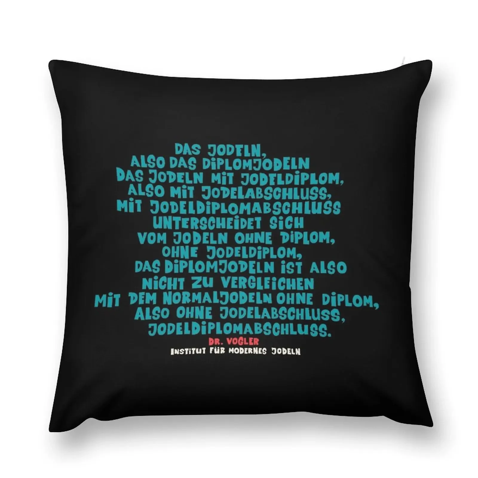 The yodeling diploma - Loriot - TV Kult - German Throw Pillow New year Pillow Case Christmas Sofa Pillow Cover