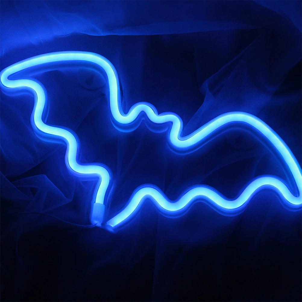 

LED Bat Light Night Creative Lamp Decor Neon Decoration Vintage Ornament Plastic ing Atmosphere