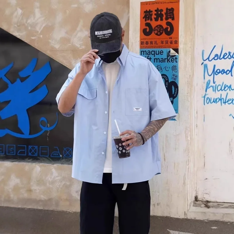 

Summer high-end short-sleeved shirts with high-quality texture and luxury T-shirts from luxury brands