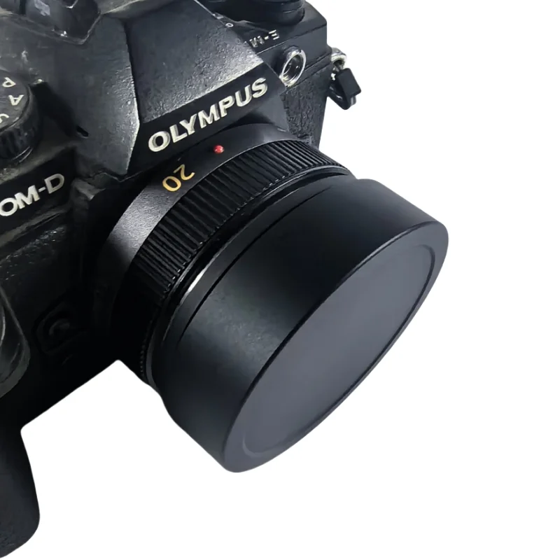 パナソニック LUMIX G 20mm F1.7 I & II ASPH 用キャップ付きメタル