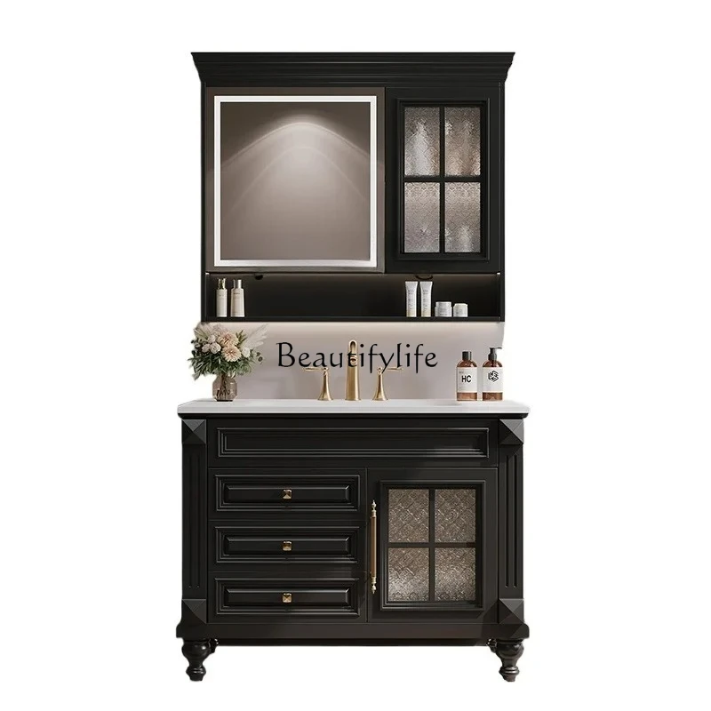 

rock slab hot bending integrated basin bathroom cabinet washbasin wash basin