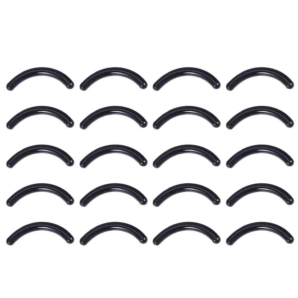 120 pièces tampons de recharge de recourbe-cils noirs bandes de remplacement en Silicone pour cils bouclés outil de maquillage recharge de recourbe-cils