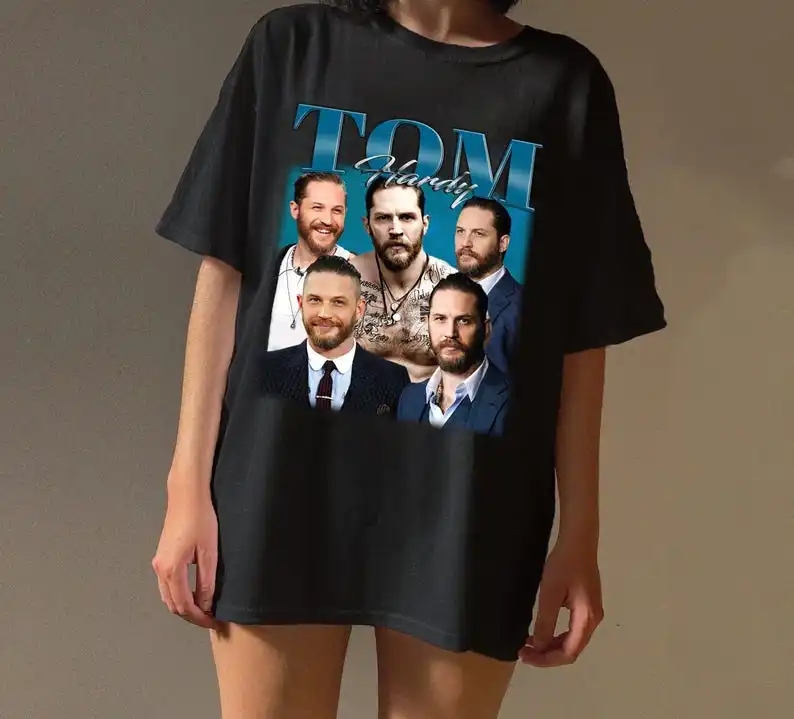 Tom Hardy T-Shirt,  Retro TShirt, Tom Hardy Fan Gift, Vintage 90s , Bootleg Shirt, Birthday Gift
