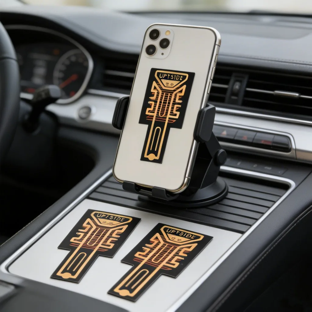 Amplificador de Señal para Celular, Adhesivo Negro Dorado, Antena para Smartphone, Mejora la Señal en Autos, Elevadores, Edificios y Exteriores