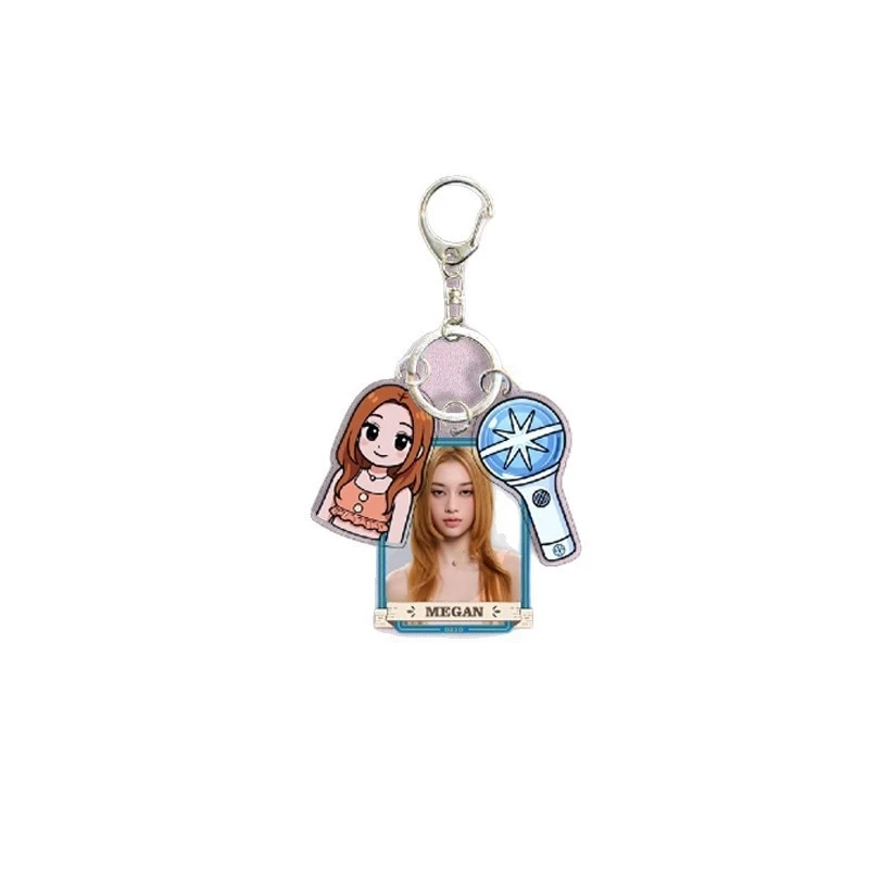 Katseye Girl Group Keychain Bag Charm Manon Megan Daniela Acrylic Pendant For Fans Purse Zipper Pull Cute Gift For Teens view 5