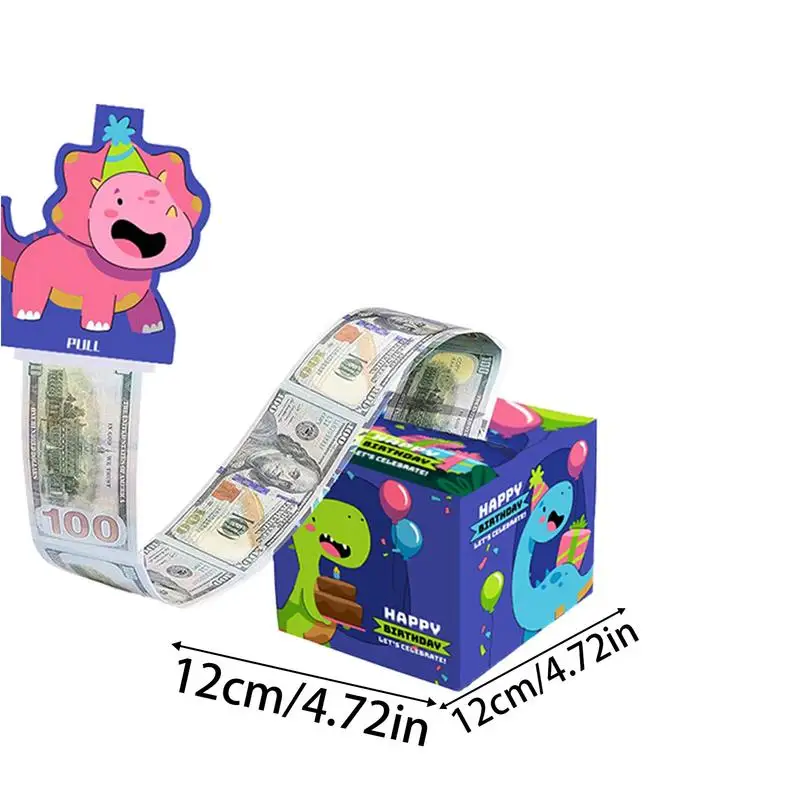 Birthday Money Box For Cash Holiday Cash Box With Pull Out Card Cash Storage Box For Kids Adults A Fun Way To Give Cash