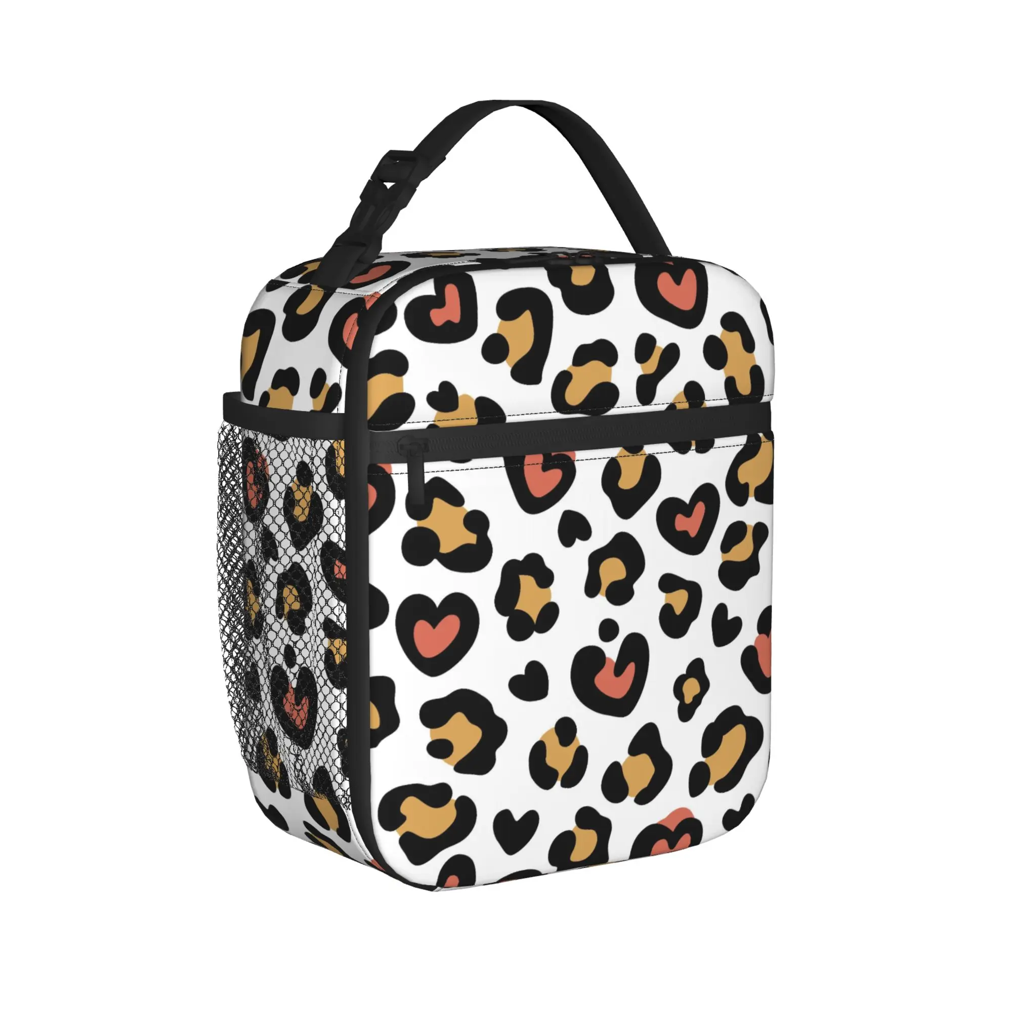 Animal Print Leopard Thermal Insulated Lunch Bags for Work  Portable Food Bag Container Thermal Cooler Lunch Boxes