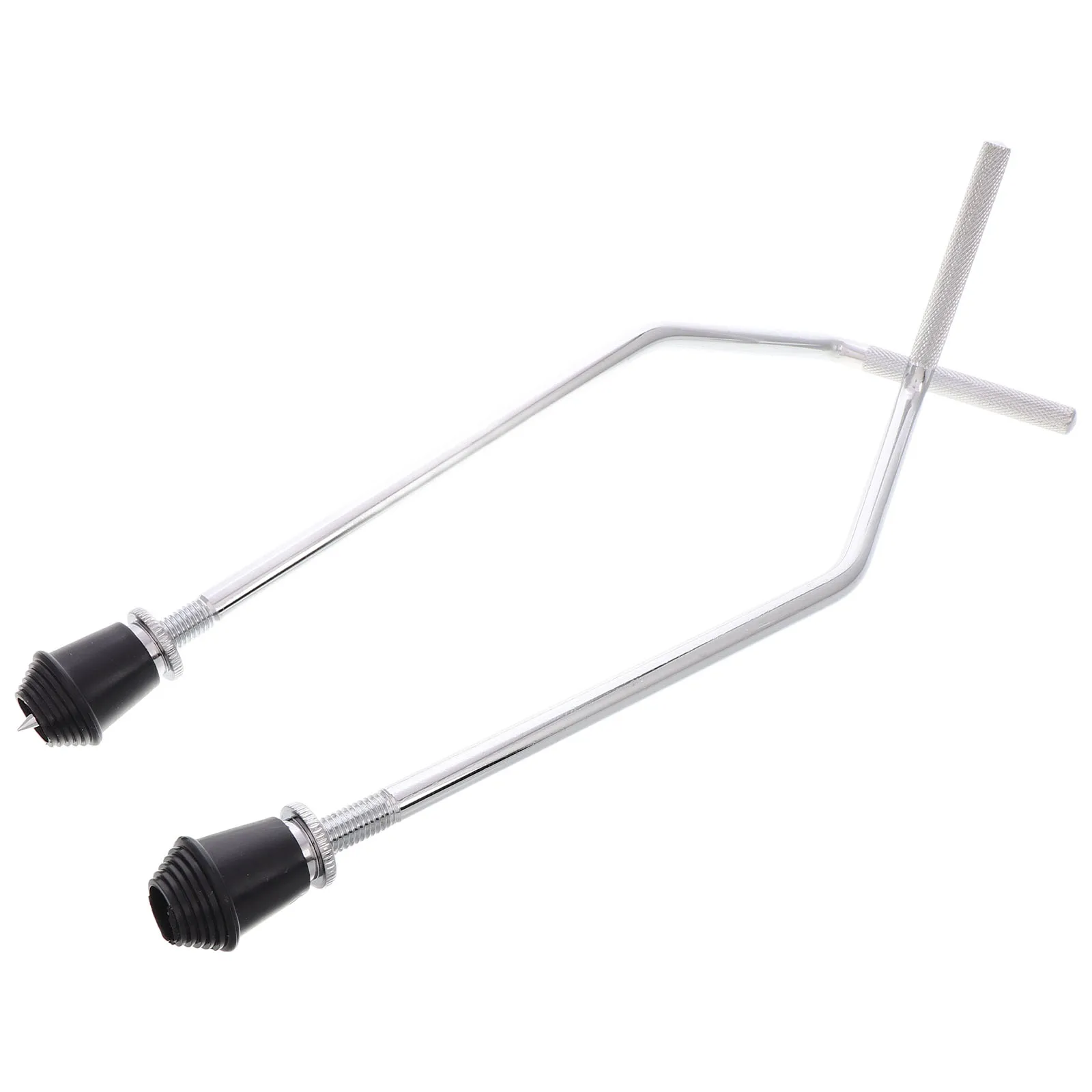 Accesorios para patas de tambor, patas inferiores de bajo, pedales de doble capa, soporte antideslizante plateado, 2 uds.