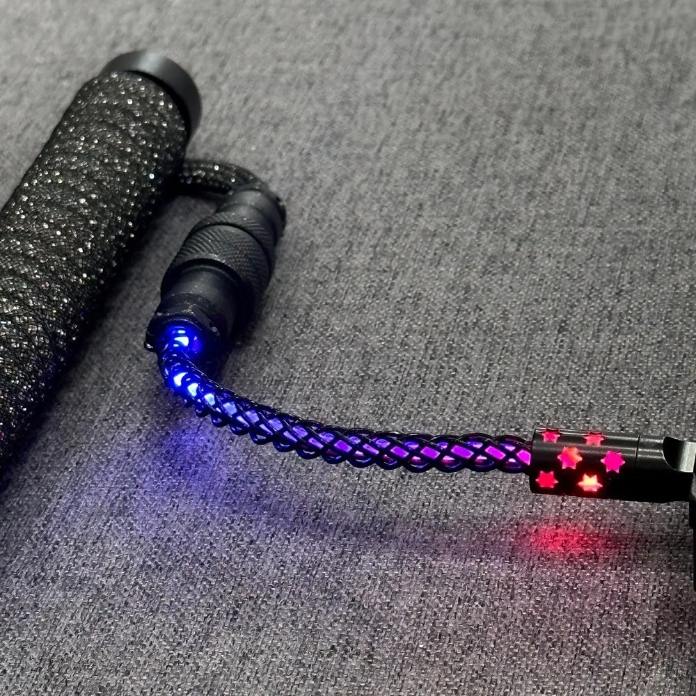 Unknown Error USB to Type-C Three-Section Copper Magnetic Keyboard Cable 8K RGB Aviation Plug Cable Gaming Accessories Gifts