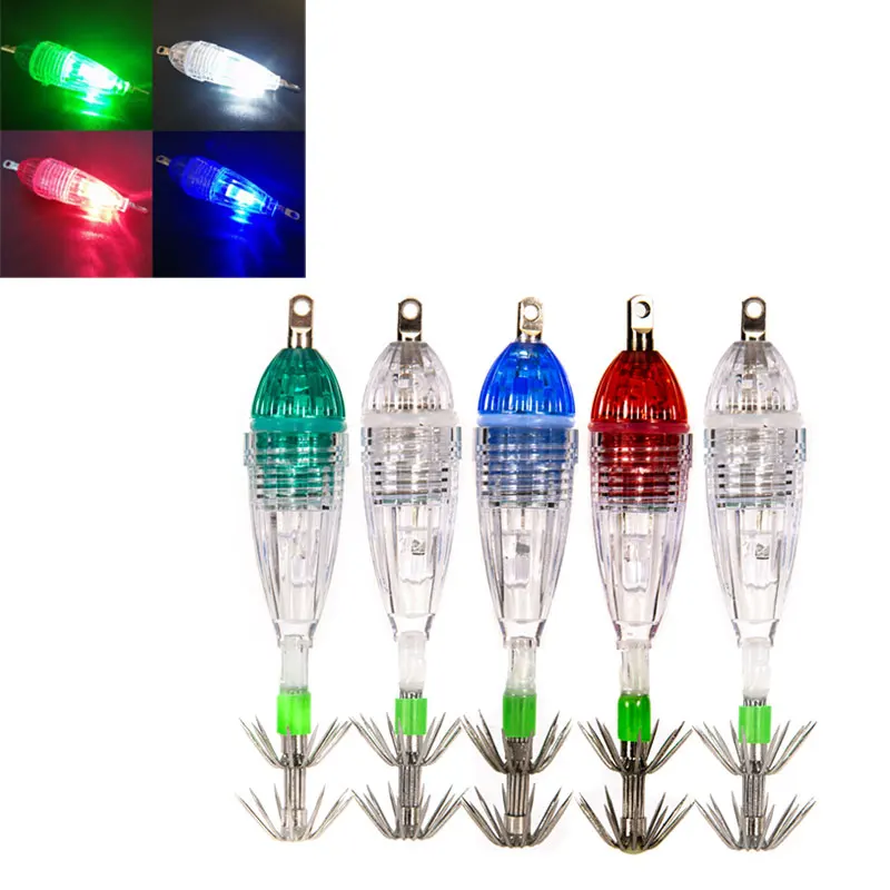 Mini Fish Lure Light LED Waterproof Underwater Deep Sea Drop  Attracting Light  Eye Shape Light Squid Bait Fishing Accessories