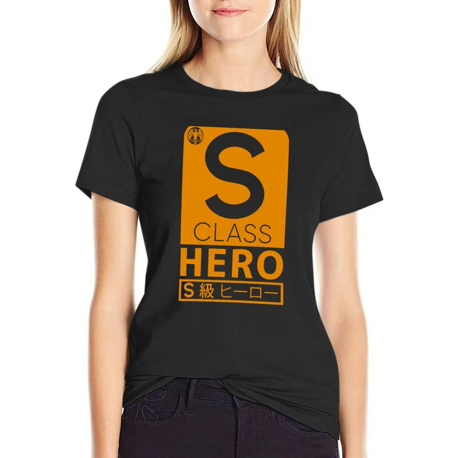 

S Class Hero Faction of Hero Association Vintage Gold T-Shirt tees plus sizes Blouse anime white t-shirt dress for Women sexy