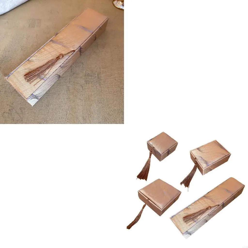 

Chinese Retro Jewelry Organizers With Luxurious Gold Pattern Perfect For Storing And Displaying Accessories