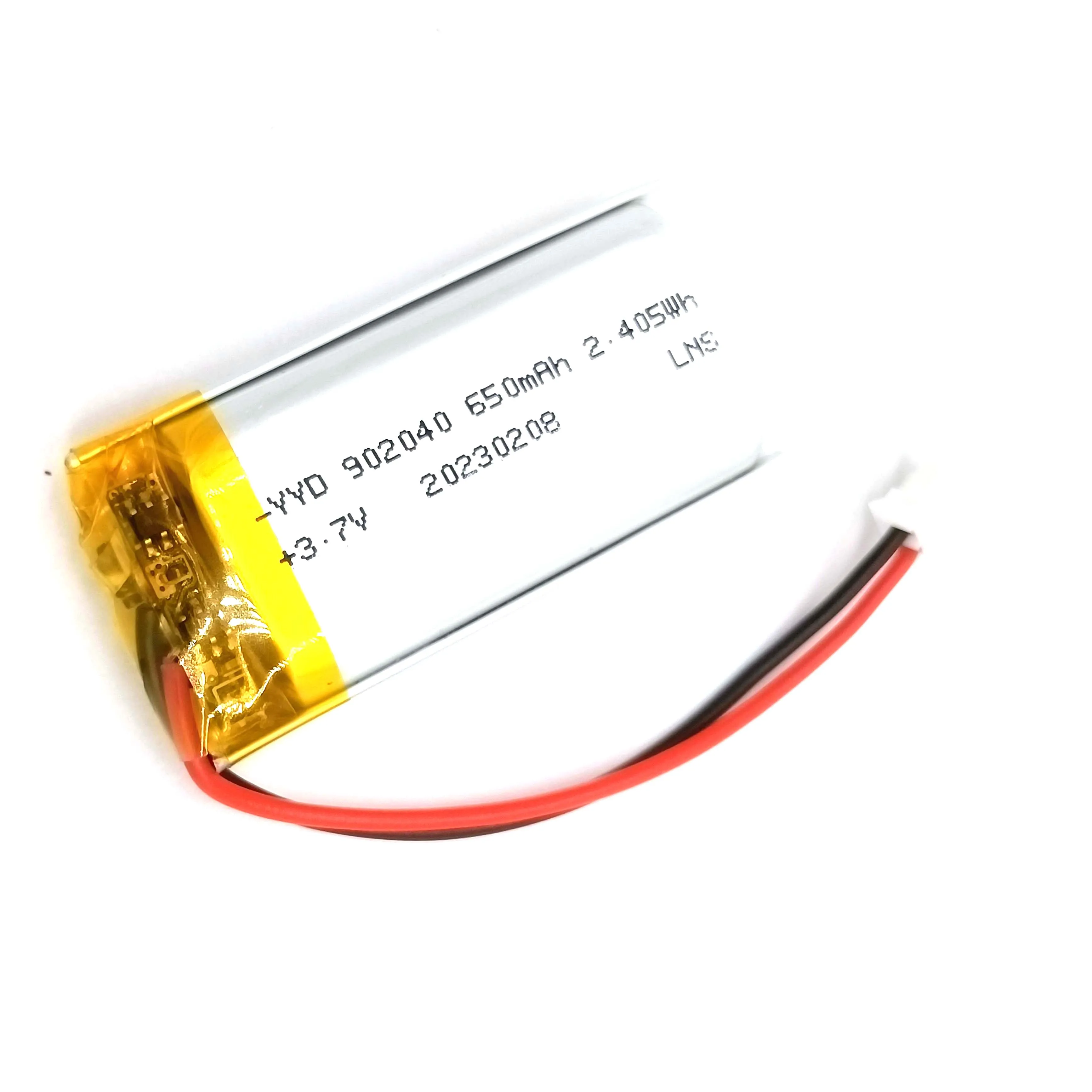 2/5/10/20 pces 3.7v 650mah 902040 bateria de íon de polímero de lítio 2.0mm jst conector