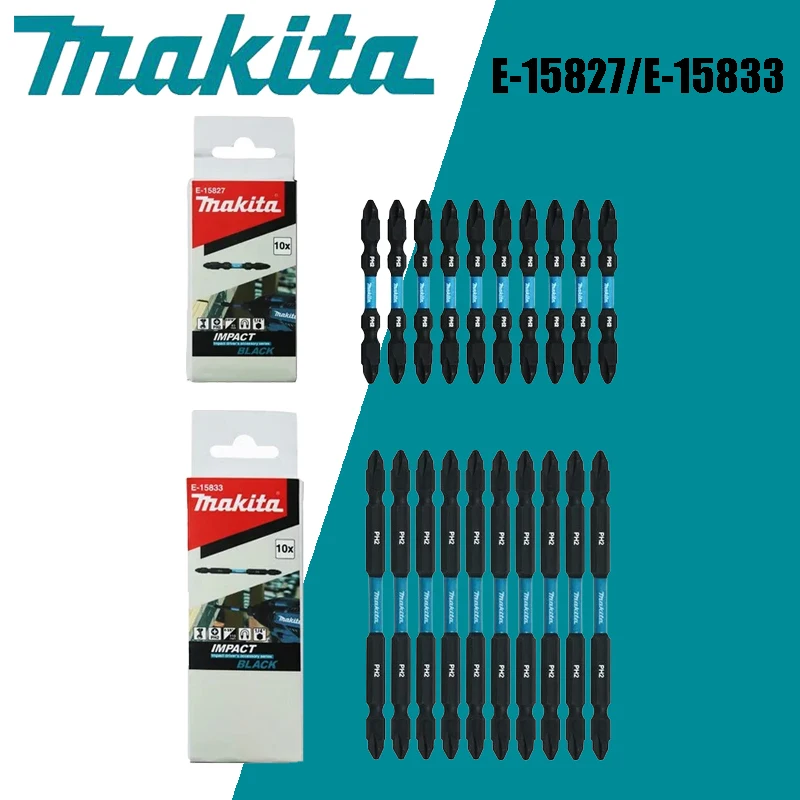 

Makita E-15827/E-15833 IMPACT BLACK Drill Driver Bit PH2 65MM/110MM Bit Power Tool Accessories