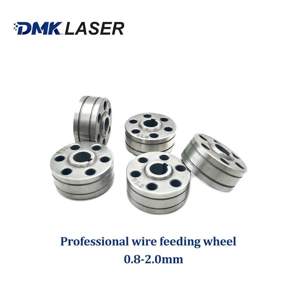 DMK laser Welding Wire Feeding Roller 0.8mm 1.0mm 2.0mm 37*10*18.5 Godet Wheel Knurled V U Groove Wire Feed Wire Feeding Machine