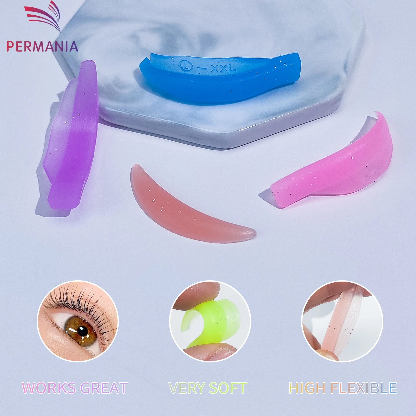 Permania-almohadilla de laminación de silicona para levantamiento de pestañas reutilizable, varillas para permanente de pestañas, extensión de pestañas postizas 3D, rizador, herramientas de maquillaje